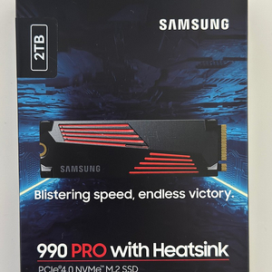 국내정품 삼성 SSD 990 PRO with heatsink(2TB)