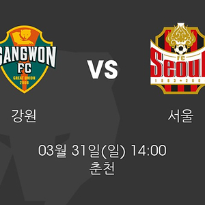 강원FC 티켓 2매 구합니다