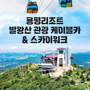 용평리조트 조식뷔페권~발왕산 케이블카왕복권~바로사용 모바일티켓