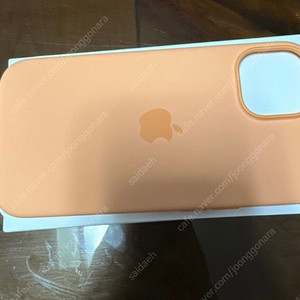 Apple 맥세이프 아이폰 15 실리콘 케이스 - 오렌지 소르베 (MT0W3FE/A) 새상품