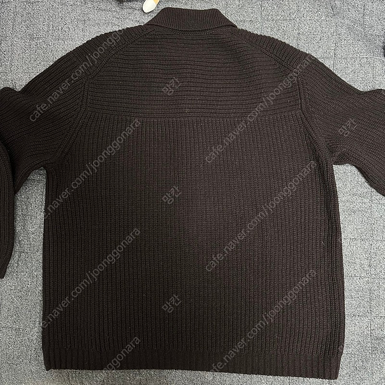 코스 릴렉스드핏 울캐시미어 폴로 니트 M 브라운 판매합니다--5