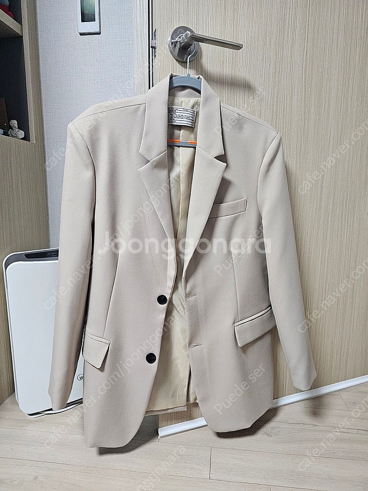 남자 베이지 블레이저 100(L)--0