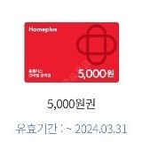 홈플러스 5000원 금액권