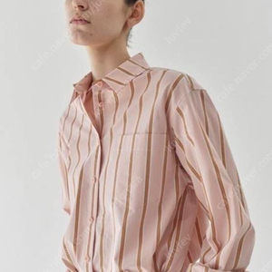 Lerobe 르로브 park stripe shirt pink