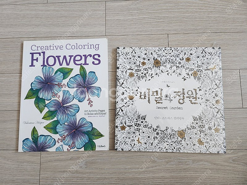 컬러링북 비밀의정원+크리에이티브 컬러링 플라워즈(새상품...--0