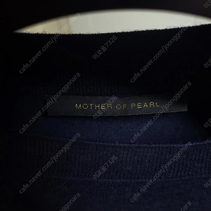 영국 mother of pearl 진주 러플소매 오버니트 사이즈M배송비포함 5만원