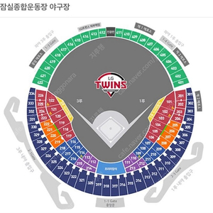 4월7일(일) LG vs KT 1루 네이비 통로 4연석