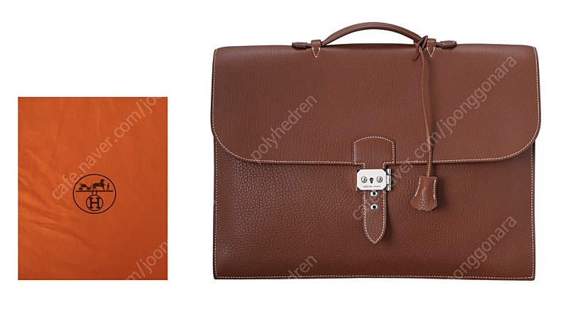 <위탁중><카드가능><AS가능>에르메스 삭 아 데페슈 서류 가방. 감정서 유.상태 최상. 백화점위탁중. 보기 힘든 ...--1