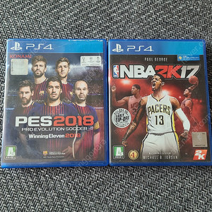 PS4. 타이틀 위닝일레븐 2018 + NBA 2K17 (2개 합쳐서 1만에 판매)