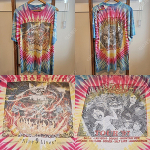 90s AEROSMITH 9 LIVES T-SHIRT (XL)