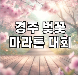 경주벗꽃마라톤 남자 10km 1명 배번 구합니다