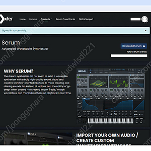 Xfer Serum 가상악기(Vsti) 판매합니다.