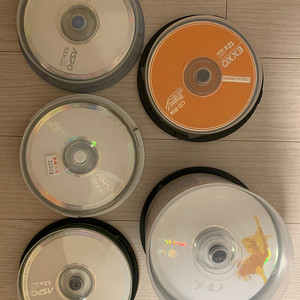 공 CD, DVD-R, 개별 케이스 판매