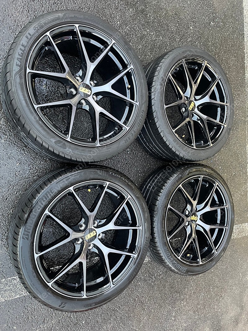 BBS cir 사제19인치 ST 휠타이어셋. 벤츠e클 w213, bmw 5,7