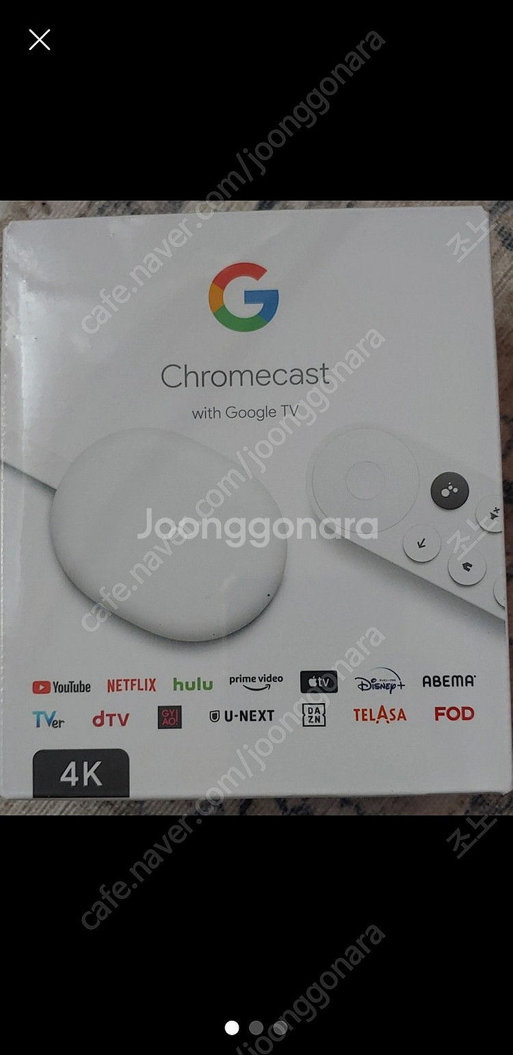 크롬캐스트 4k 미개봉 판매--0