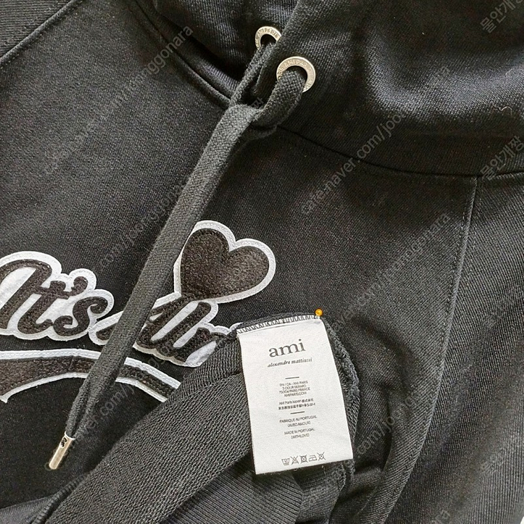 택포 포루투갈정품 아미 IT'S ALRIGHT 공용 S 후드 티 거의새것 이미지