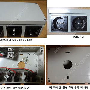 오디오 전용 3구 벽 부착 콘센트﻿(미국산)