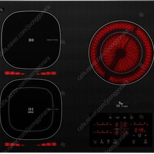 SK 3구 ( 인덕션2구 + 하이리이트 확장형 1구 ) 하이브리드 인덕션 ERA BT030