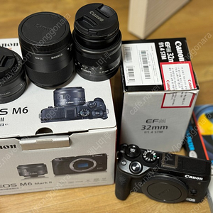 캐논 M6 MARK2 렌즈3개