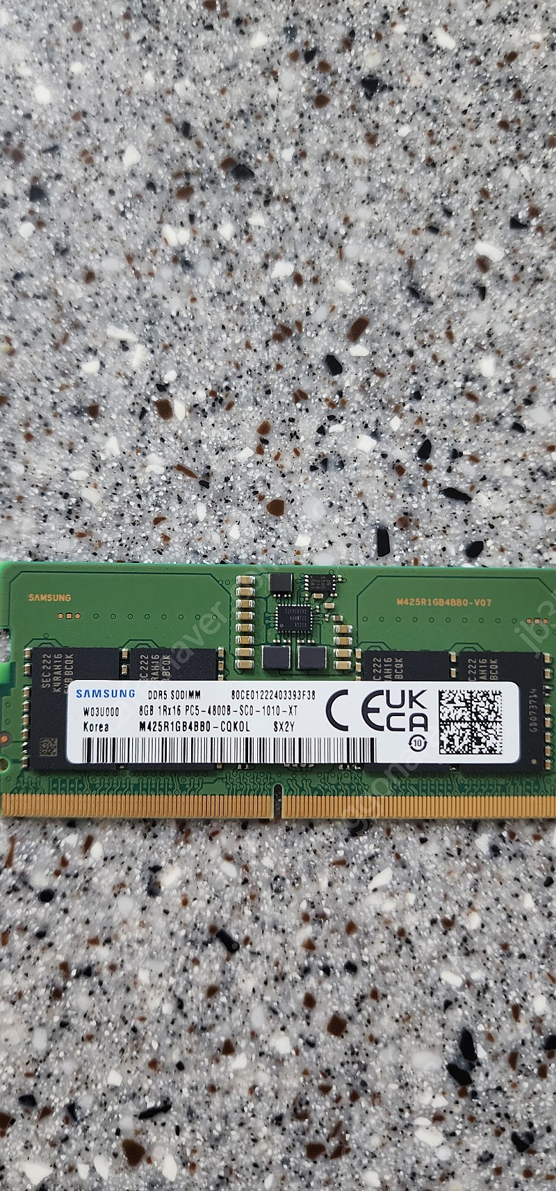 노트북 메모리 삼성 DDR5 4800 8GB2개 팝니다