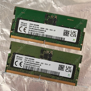 하이닉스 노트북메모리 DDR5 5600 8gb 2개