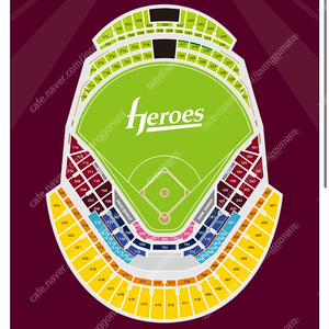4월 7(일) 한화이글스 VS 키움히어로즈 고척스카이돔 3루 3층지정석 4연석