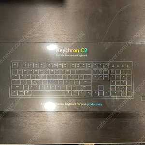 키크론(Keychron) C2A1 화이트 LED 적축 풀배열 키보드 (미개봉 새제품) 판매합니다.