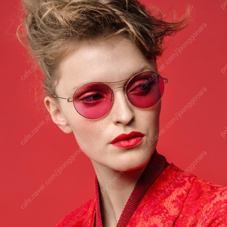 린드버그 여성용 골드 미러 선글라스 안경 끝판왕 미사용 54 18 135 48 여의도 안경 연예인 안경--0