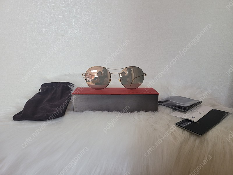 린드버그 여성용 골드 미러 선글라스 안경 끝판왕 미사용 54 18 135 48 여의도 안경 연예인 안경--2