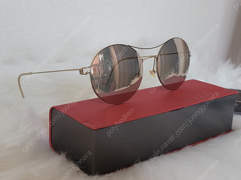 린드버그 여성용 골드 미러 선글라스 안경 끝판왕 미사용 54 18 135 48 여의도 안경 연예인 안경--3