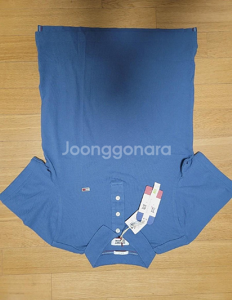 새상품 S - 타미힐피거 남성 슬림핏 반팔 카라티--0