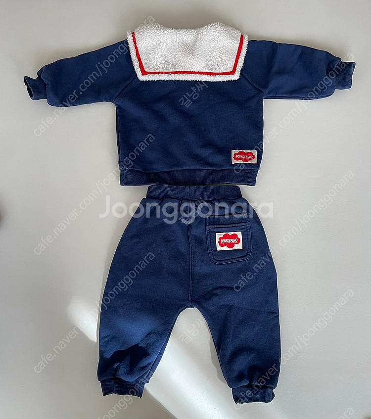 베베드피노 90 상하복 두 벌 일괄 택포--9