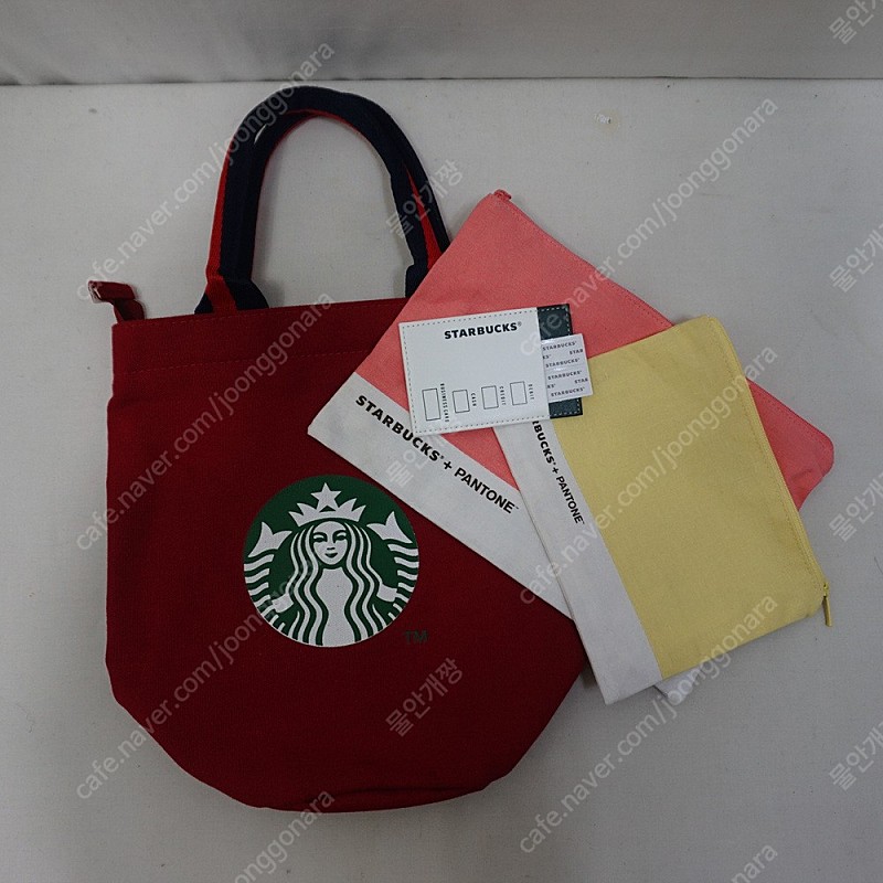 택포 스타벅스 보냉 에코백 피크닉 가방 + 미니포켓 카드 지갑+ 파우치 새제품