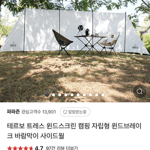 테르보 트레스 윈드스크린 팝니다 아이보리