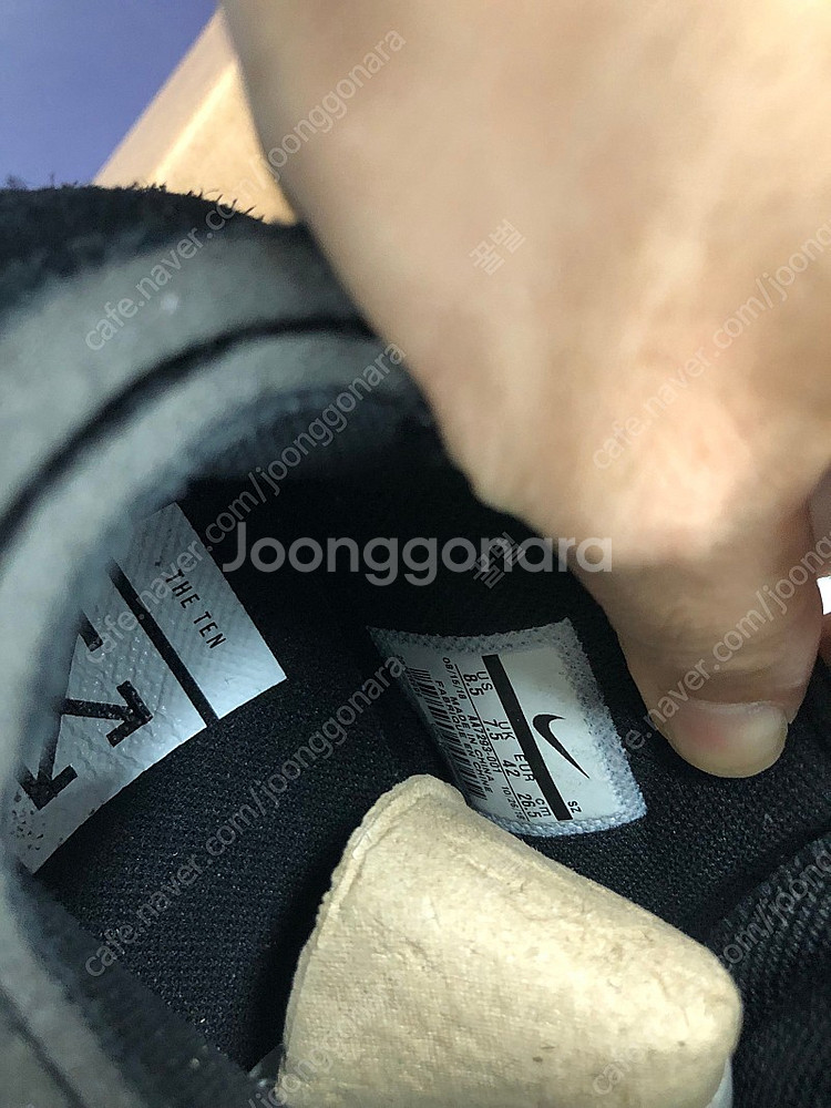 오프화이트 에어맥스 90 V2 블랙 화이트--5