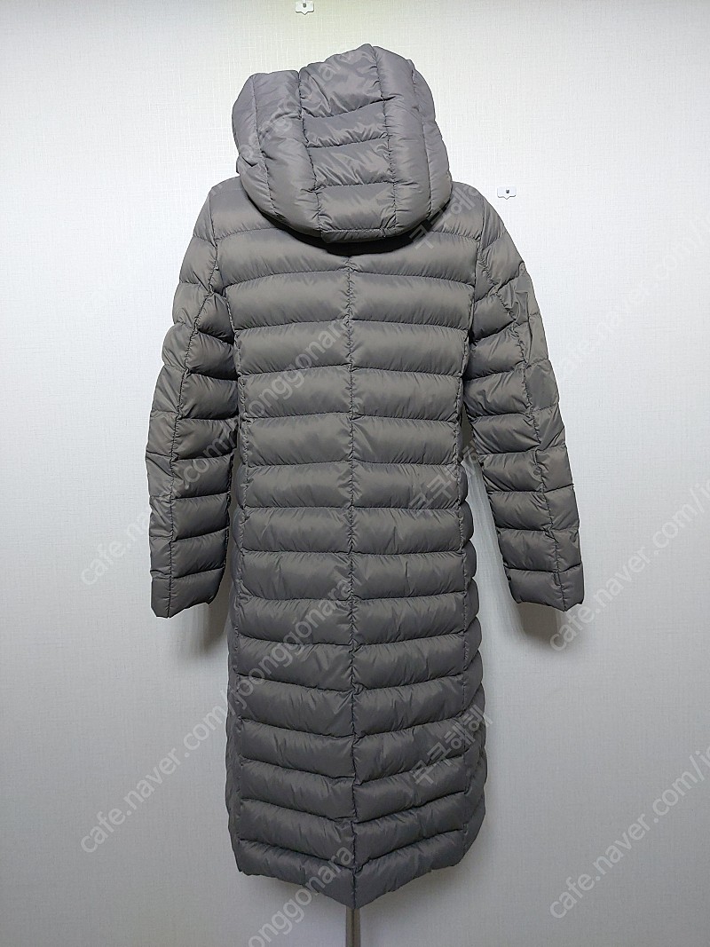 코인코스 여성라이트패딩 경량 거위털 55 66 그레이 후드 구스 롱패딩 | 중고나라 - 안심되는 중고거래