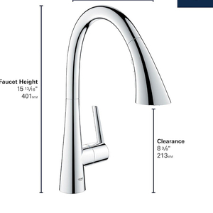 Grohe Zedra 그로헤 제드라 풀아웃 명품 주방수전(슈퍼스틸)