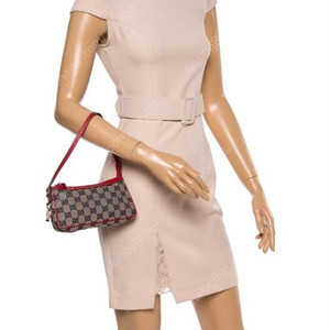 구찌 레드 베이지 GG 캔버스 포셰트 미니백