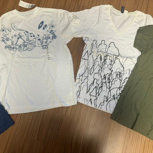 새제품] 프랑스구매 갭 3매 에이치앤엠 1매 티셔츠 일괄 판매
