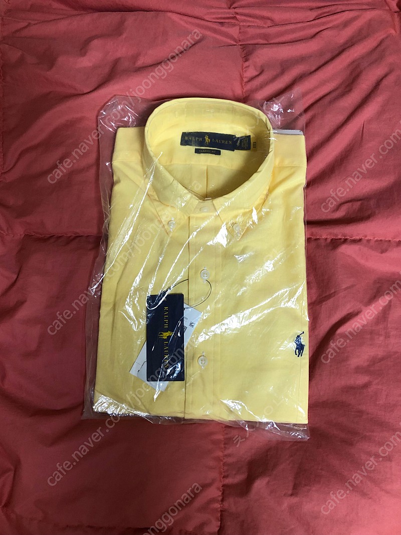 폴로 옥스포드 셔츠 옐로우(노랑) 클래식핏 S 새제품 판매합니다