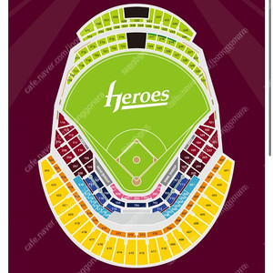 4월 7(일) 한화이글스 VS 키움히어로즈 고척스카이돔 3루 3층지정석 4연석