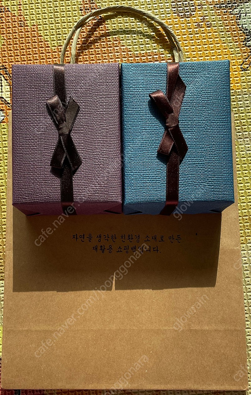 윤석열대통령 남녀시계세트 미사용 포장지쇼핑백 선물용