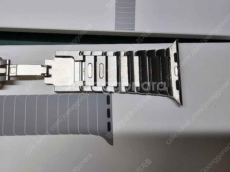 (42mm)애플 정품 링크 브레이슬릿 실버 팔아요--1