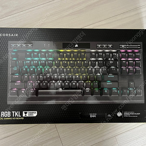 커세어 k70 RGB TKL 은축 블랙 한글판 풀박스