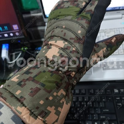 찬바람날씨에 따듯한 밀리터리벙어리 방한장갑--1