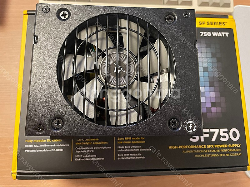 커세어 sf750 파워 + 12vhpwr 슬리빙 케이블...--0