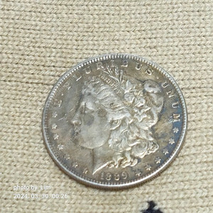 1889년 미국 제작 모건 은화 실버코인 sliver coin