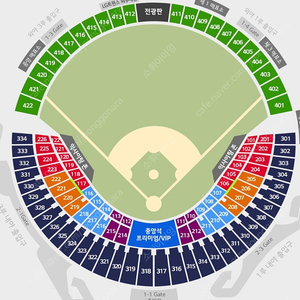 4/6(토) LG/KT 3루 블루석 217 3연석