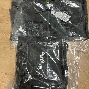 히로 아웃포켓 데님자켓+팬츠 일괄 120사이즈