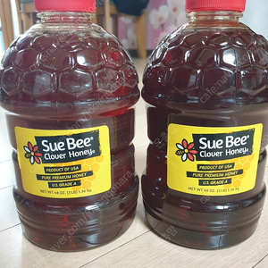 Sue Bee Clover Honey 수비 클로버 허니 꿀 1.36kg 2개